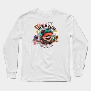 Pirate dog - part-time pet career - i steal cuteness Long Sleeve T-Shirt